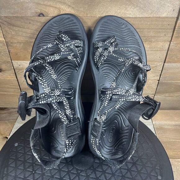 Chaco Women's Size 6 Sandals Z-Volv X2 Dappled Black Strappy Repreve Comfortable - Picture 5 of 10